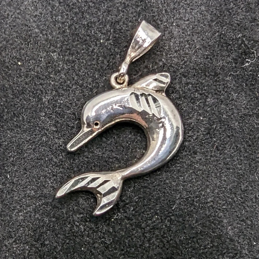 Vintage dolphin pendant